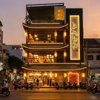 Dự án thiết kế nhà hàng lẩu nướng Mê Linh Hà Nội 360m² mang đậm bản sắc Á Đông 